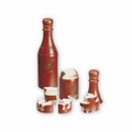 Wood Puzzle Wine Bottle